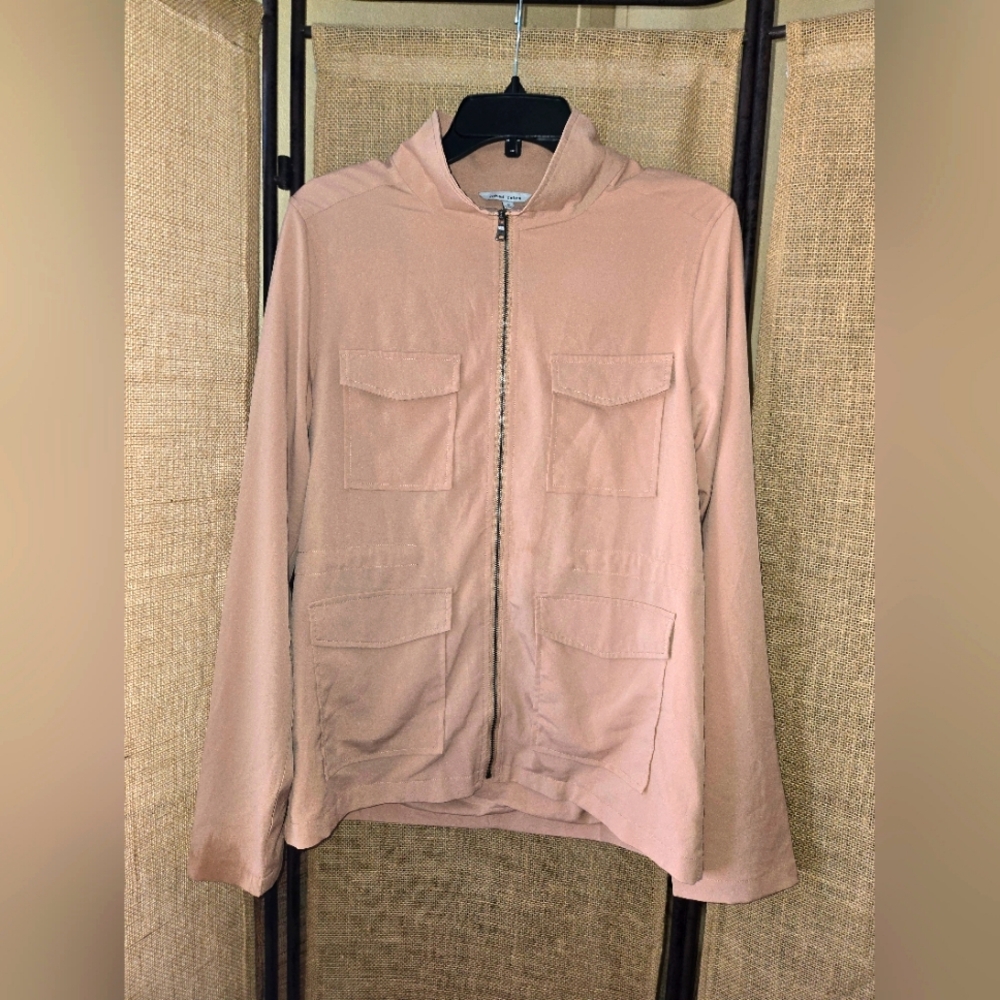 NWOT Women's Naked Zebra Peach Jacket Extra Pockets Size Small - Picture 1 of 14